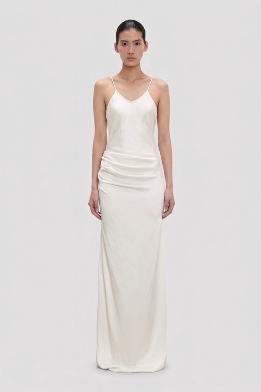 Cami Floor-Length Dress In Ivory