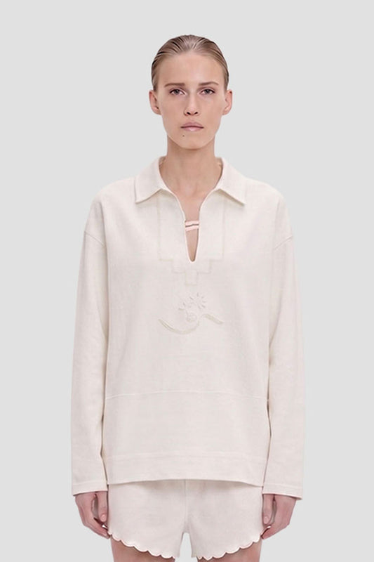 Embroidered Tunic In White