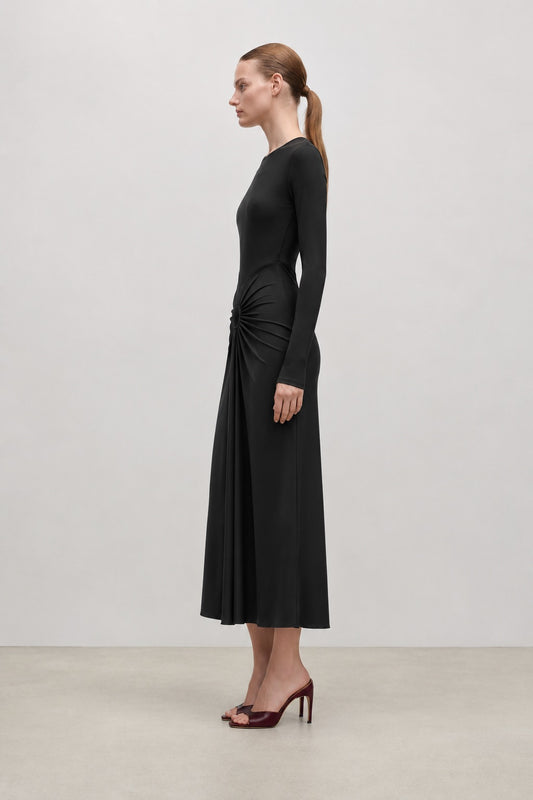 Frances Midi Dress In Black