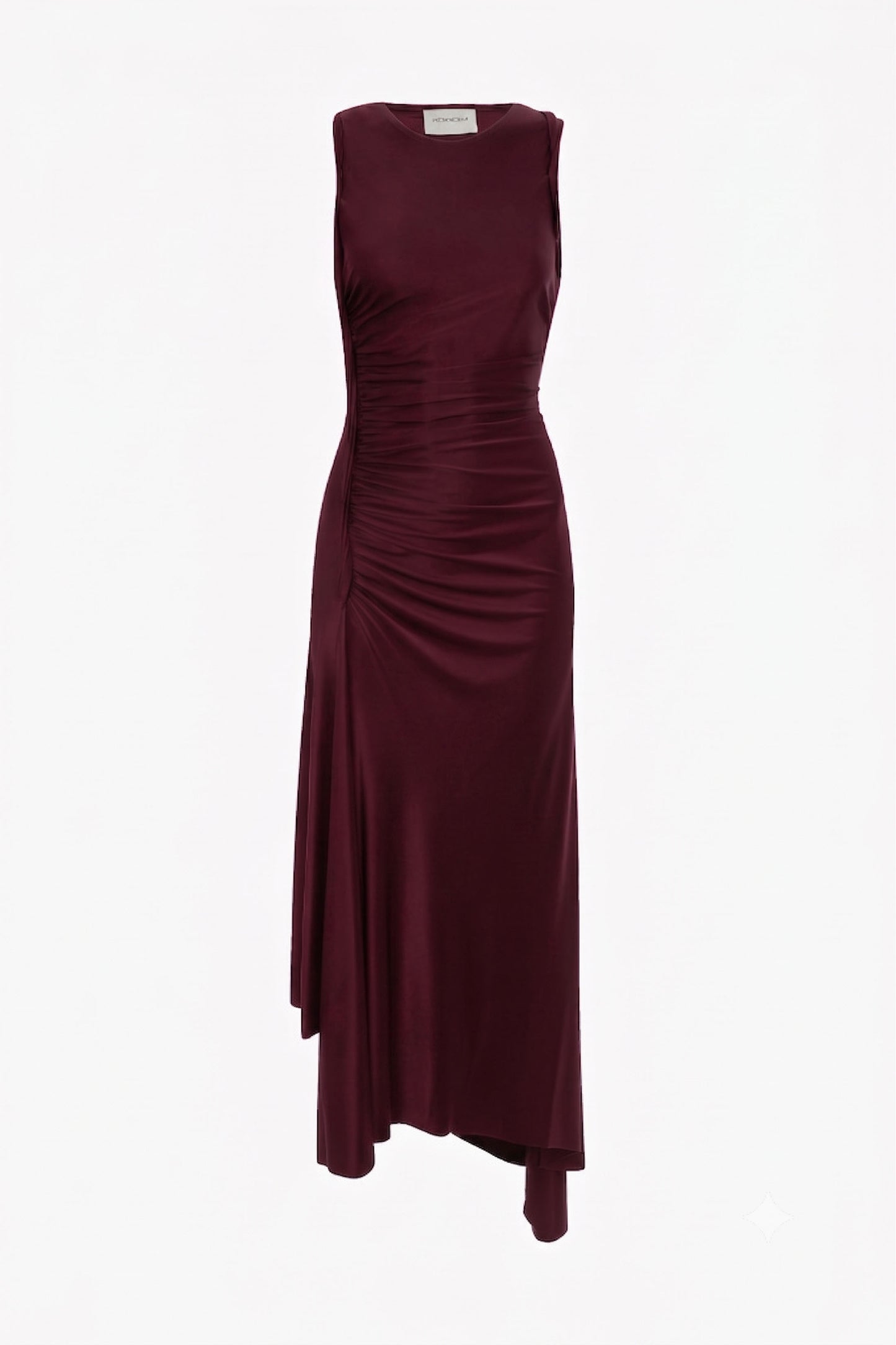 Sylvie Midi Dress In Burgundy