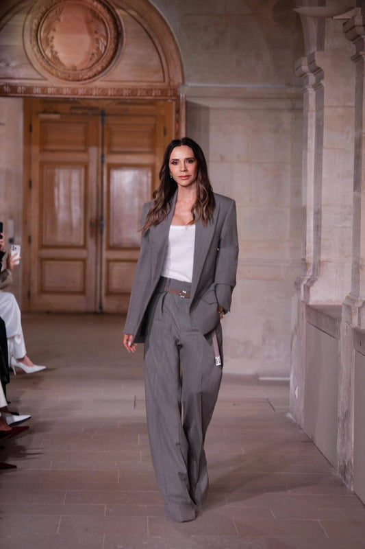 Pleated Waist Trouser In Nickel