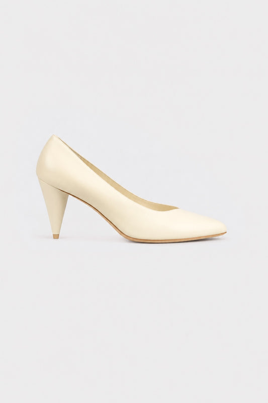 Maverick Pump 80 White Nappa Leather