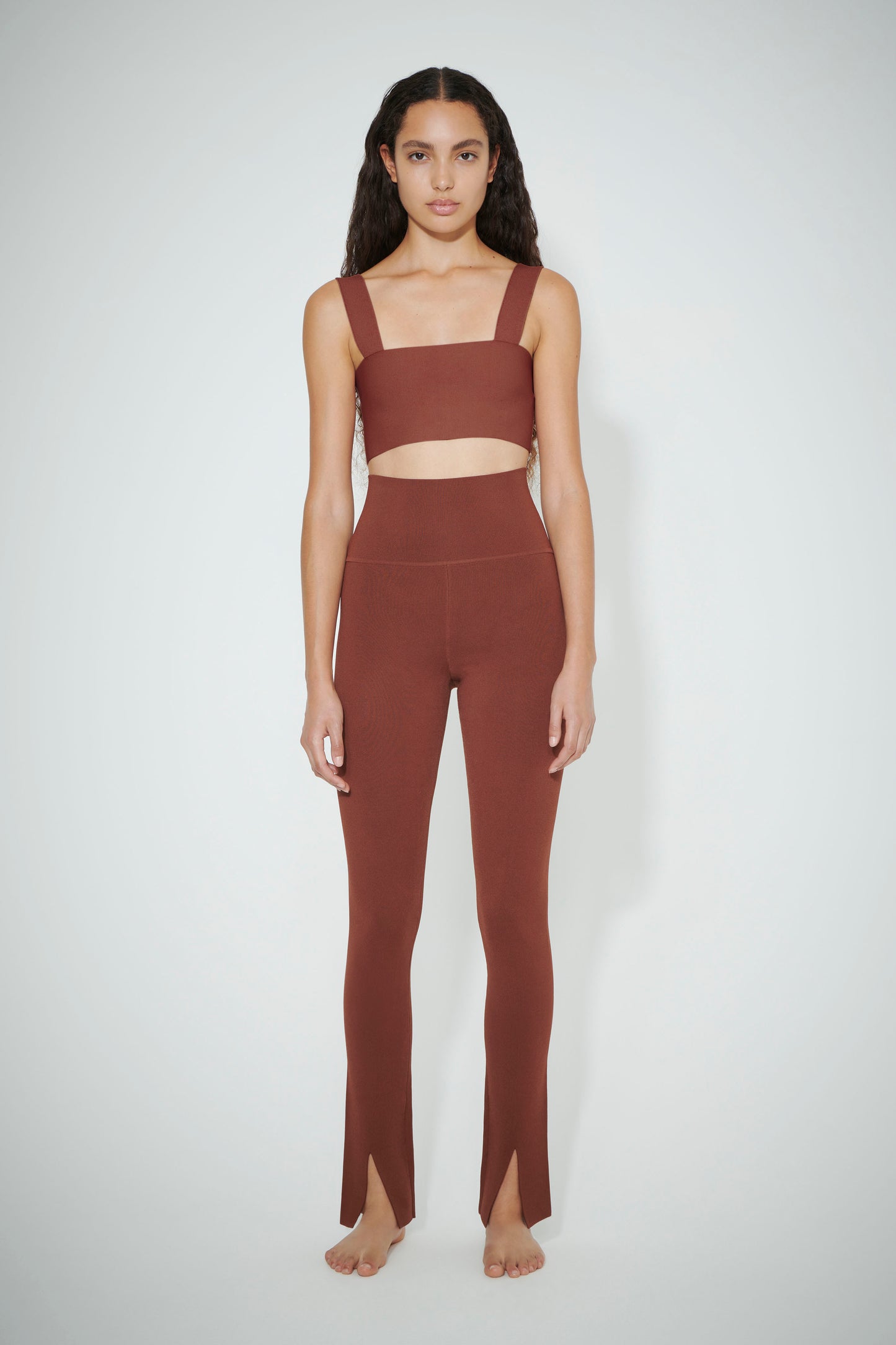 VB Body Strap Bandeau Top in Brown