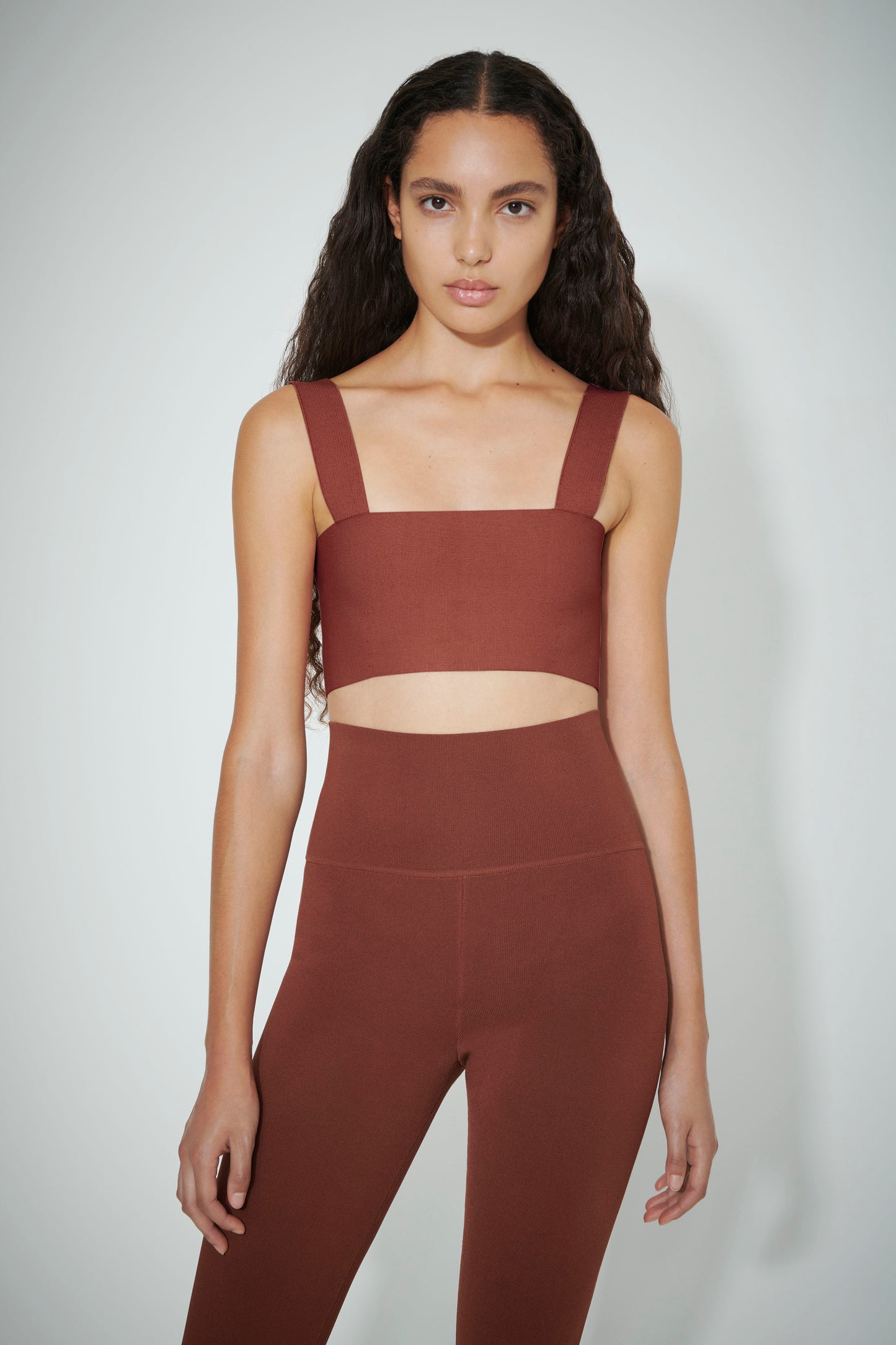 VB Body Strap Bandeau Top in Brown