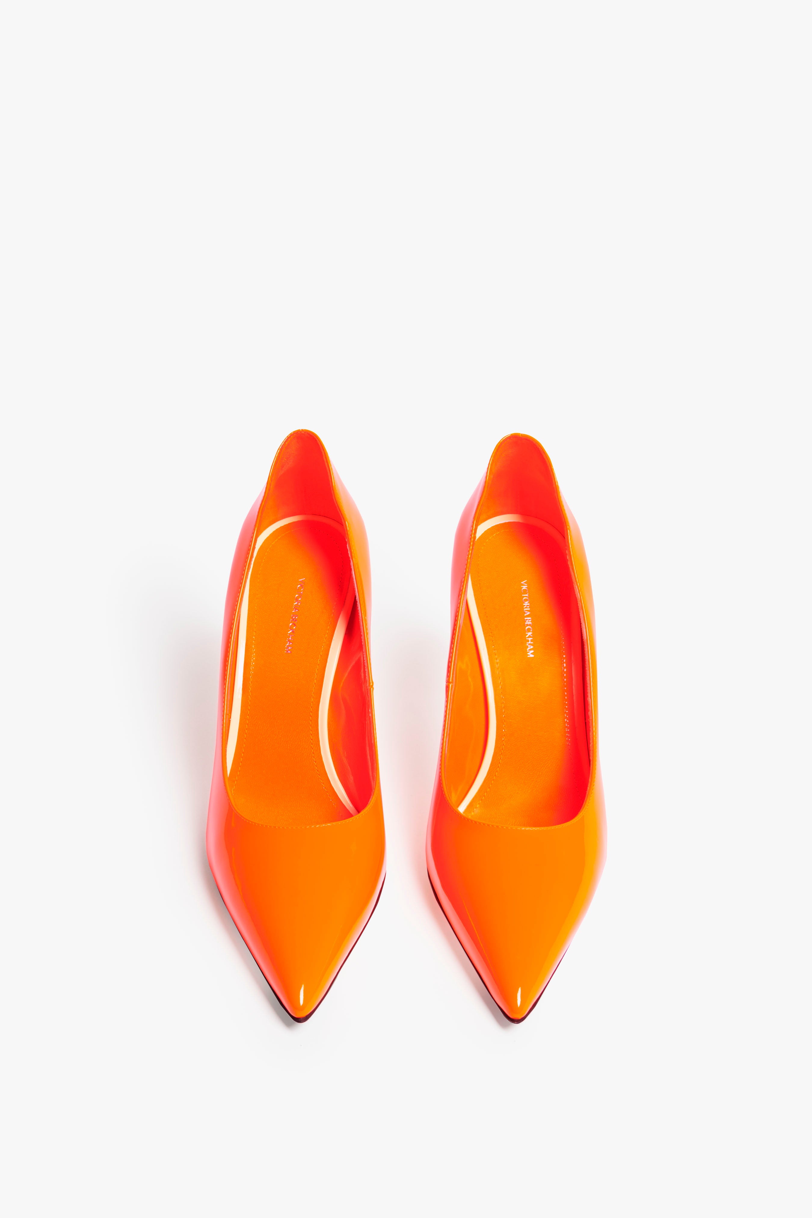Bright orange pumps sales