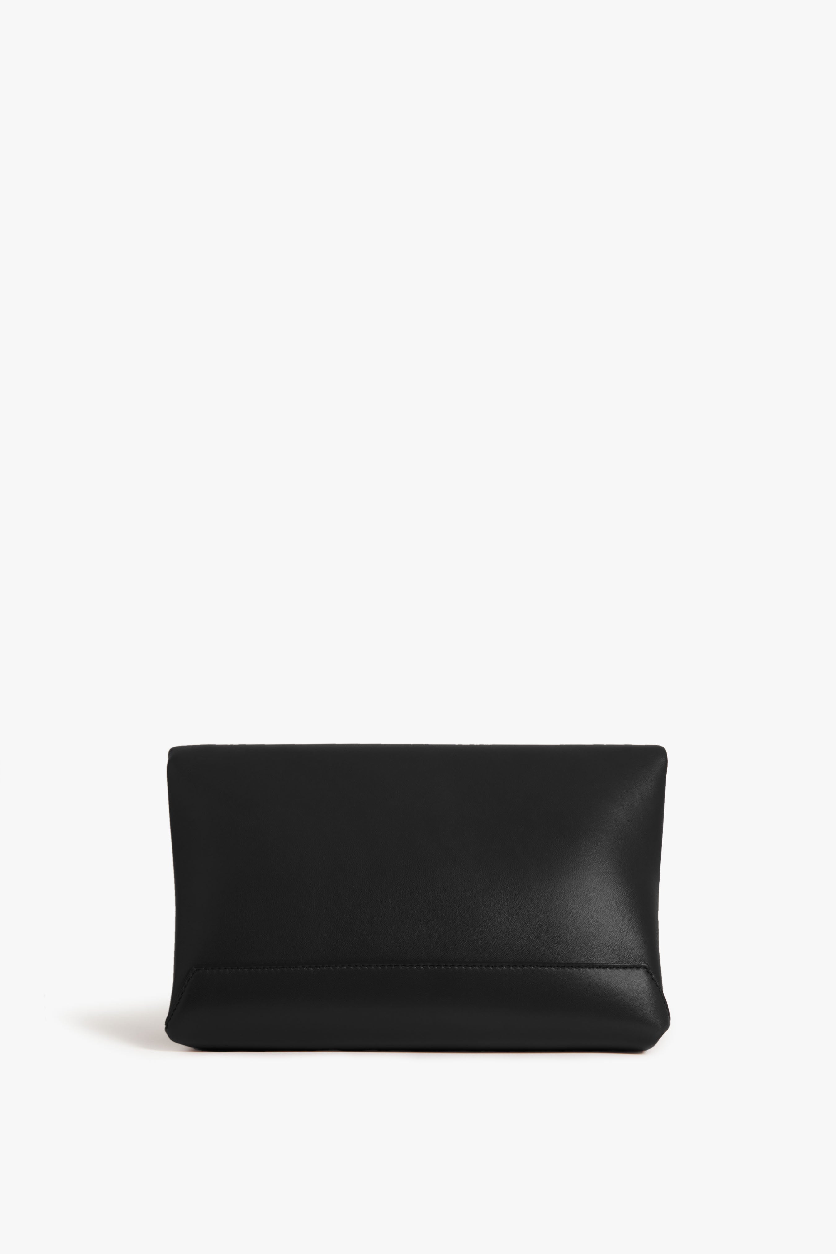 Black leather envelope clutch bag cheap