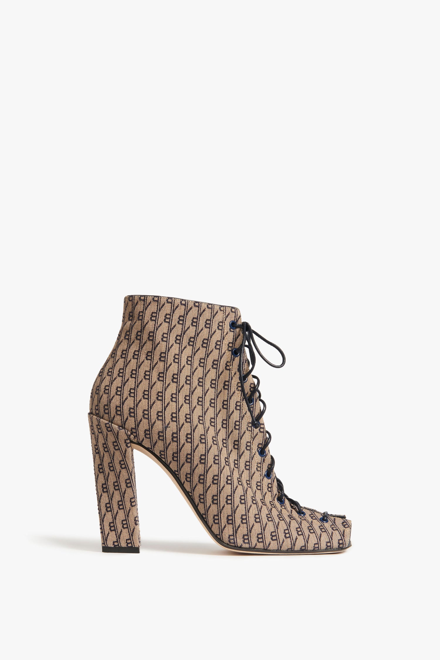 Reese Boots In House Monogram Jacquard Victoria Beckham UK
