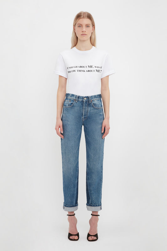 Enough About Me Slogan T-Shirt