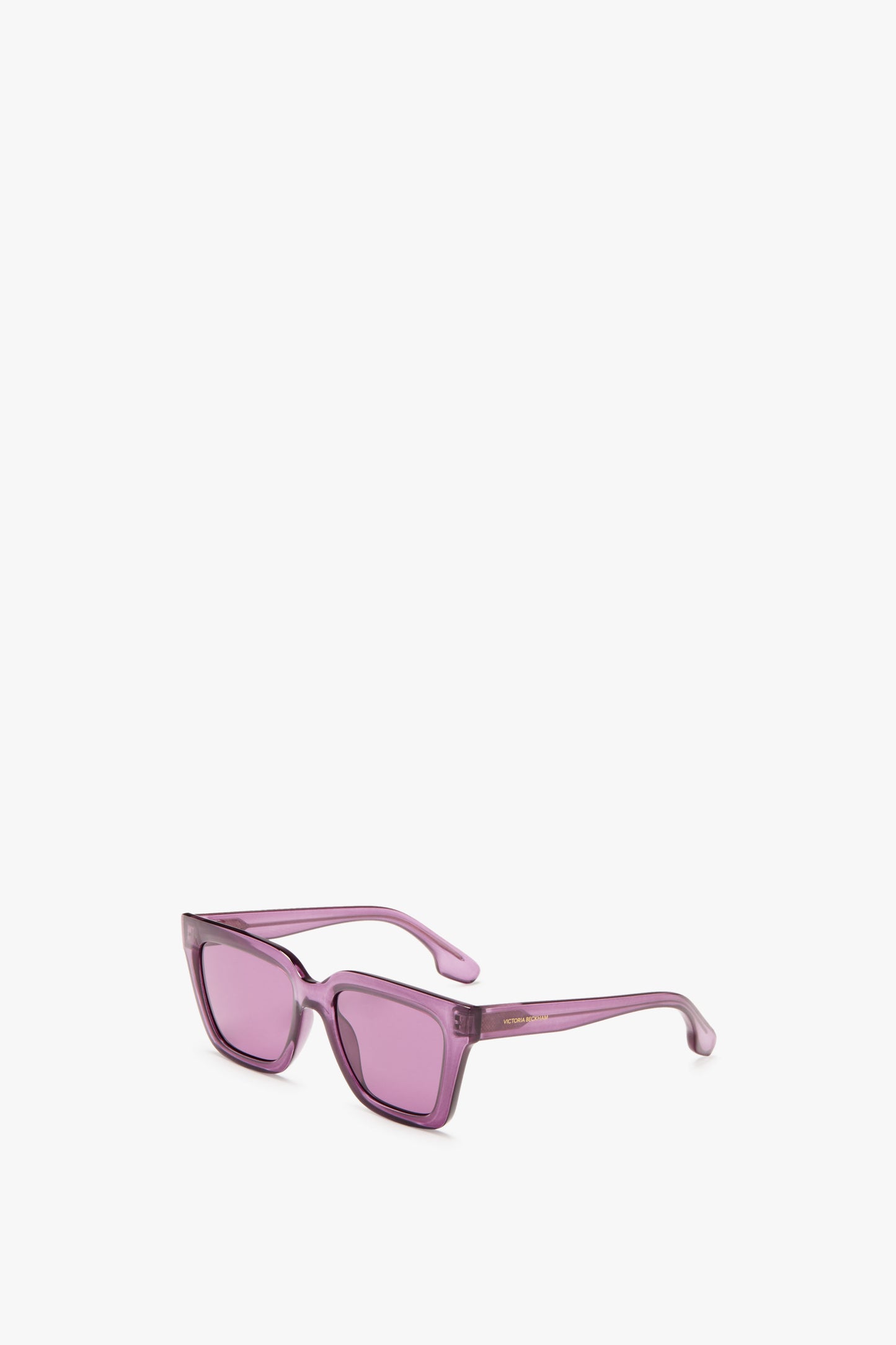 Crystal Frame Sunglasses In Purple