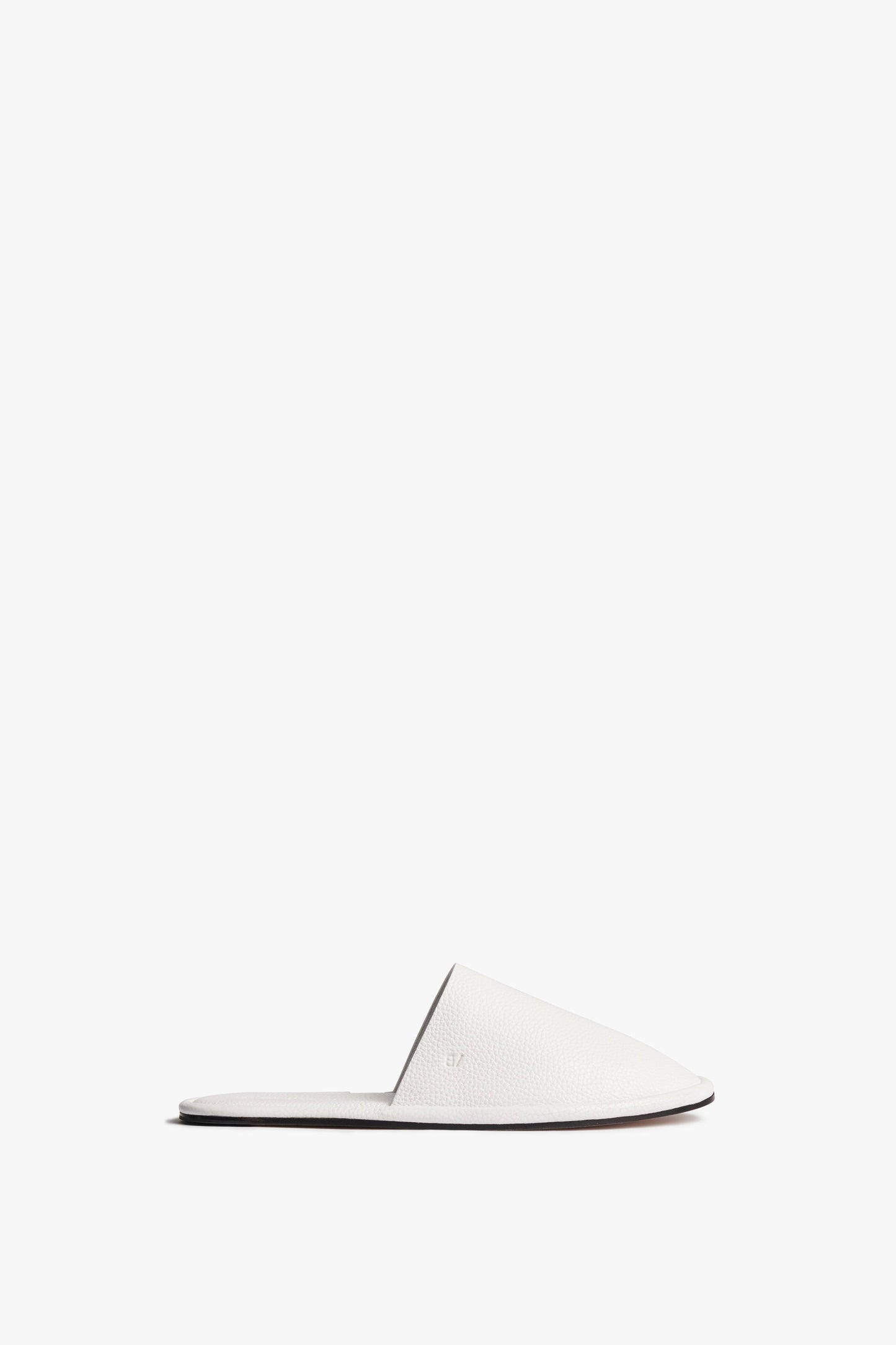 Amelia Leather Mule in White