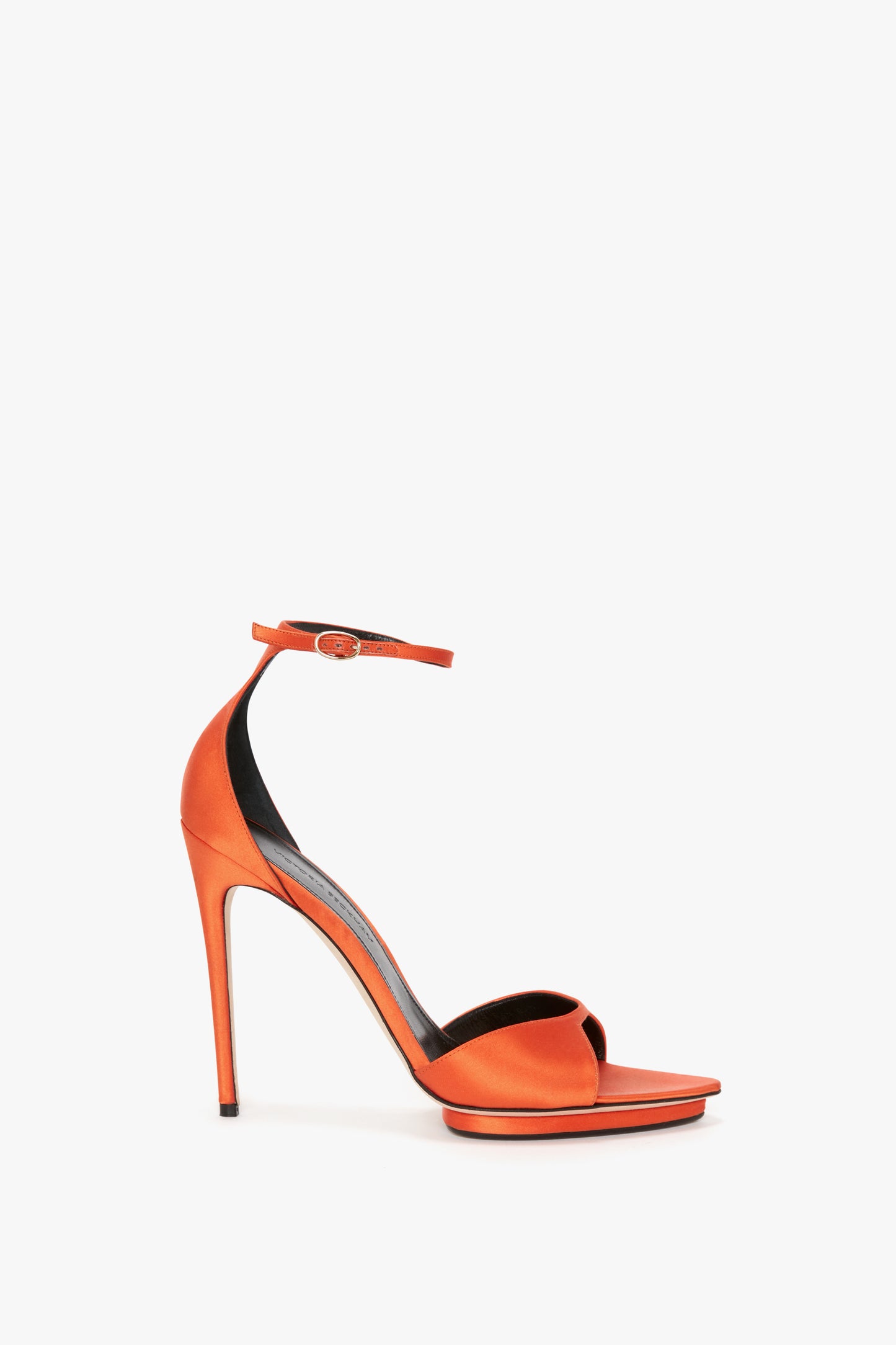 Orange sales stiletto sandals