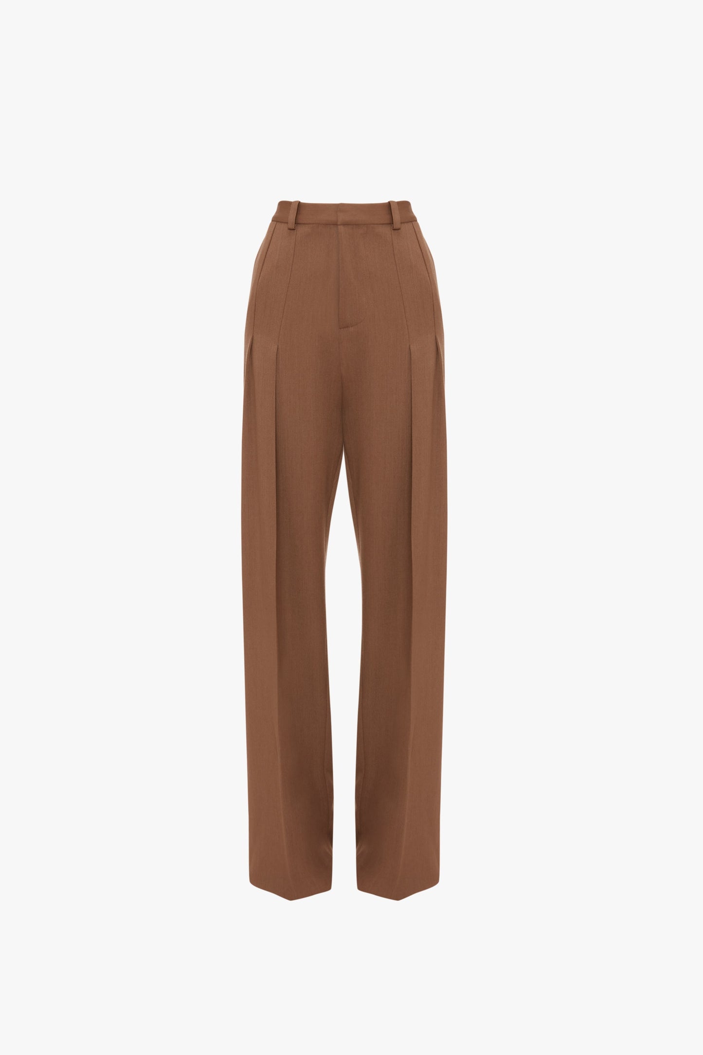 Front Pleat Trouser In Fawn