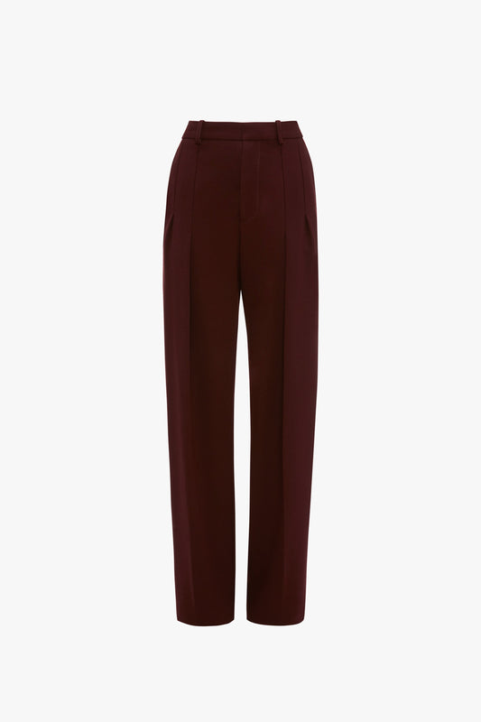 Front Pleat Trouser In Rosewood