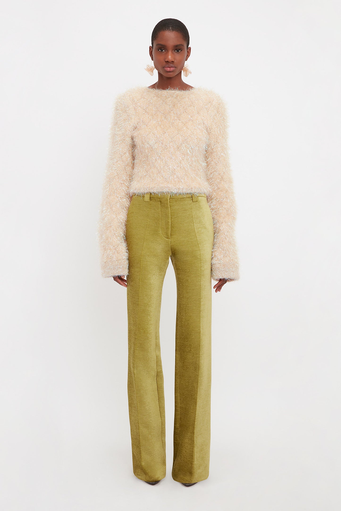 Open Back Jumper In Cream