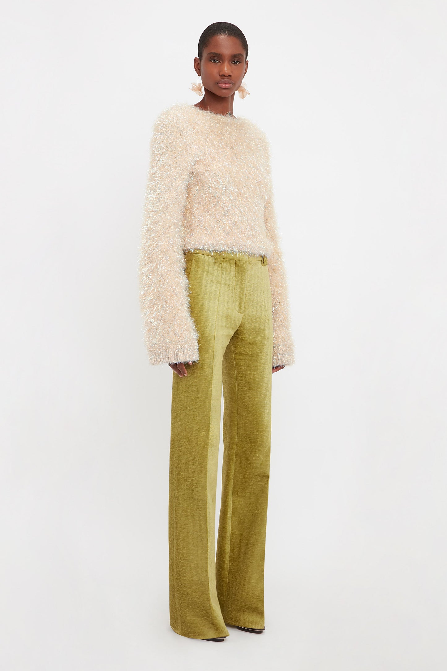 Open Back Jumper In Cream