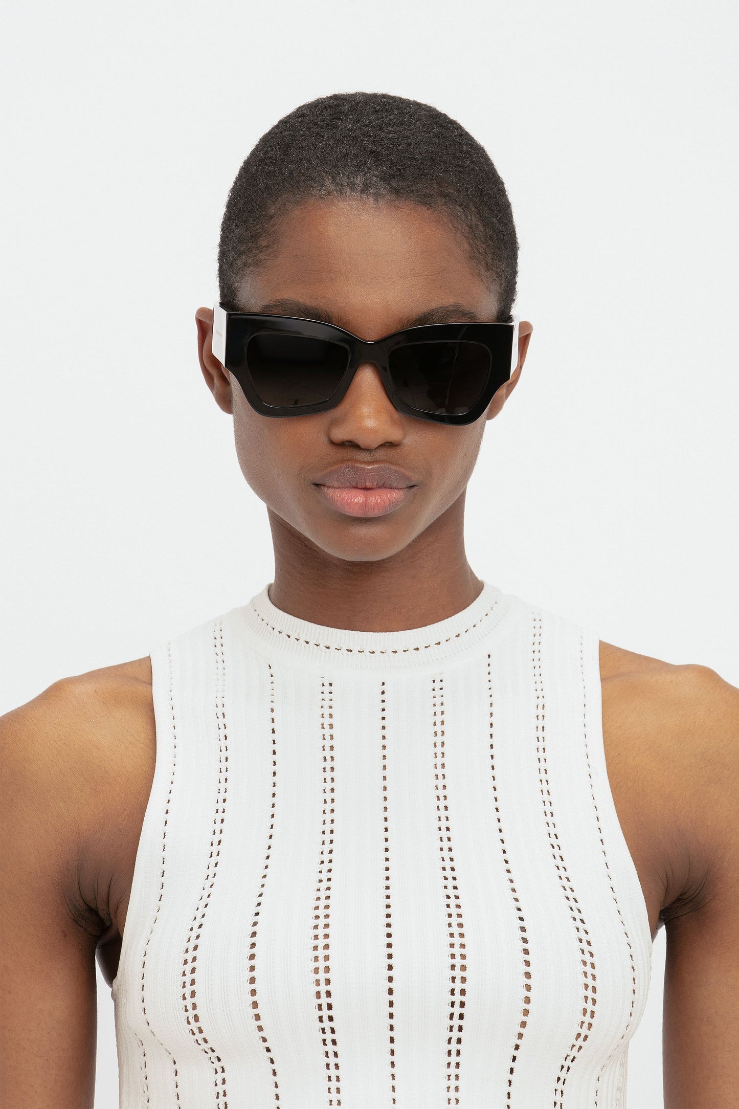 Sleeveless Top In White