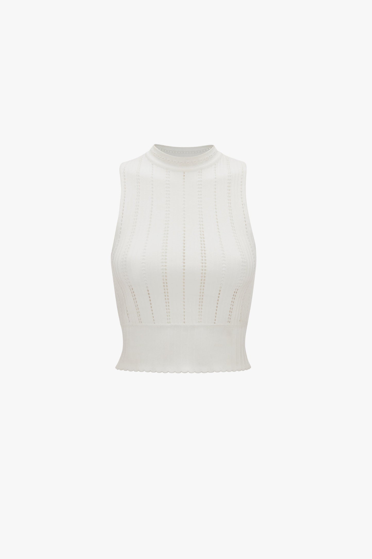 Sleeveless Top In White