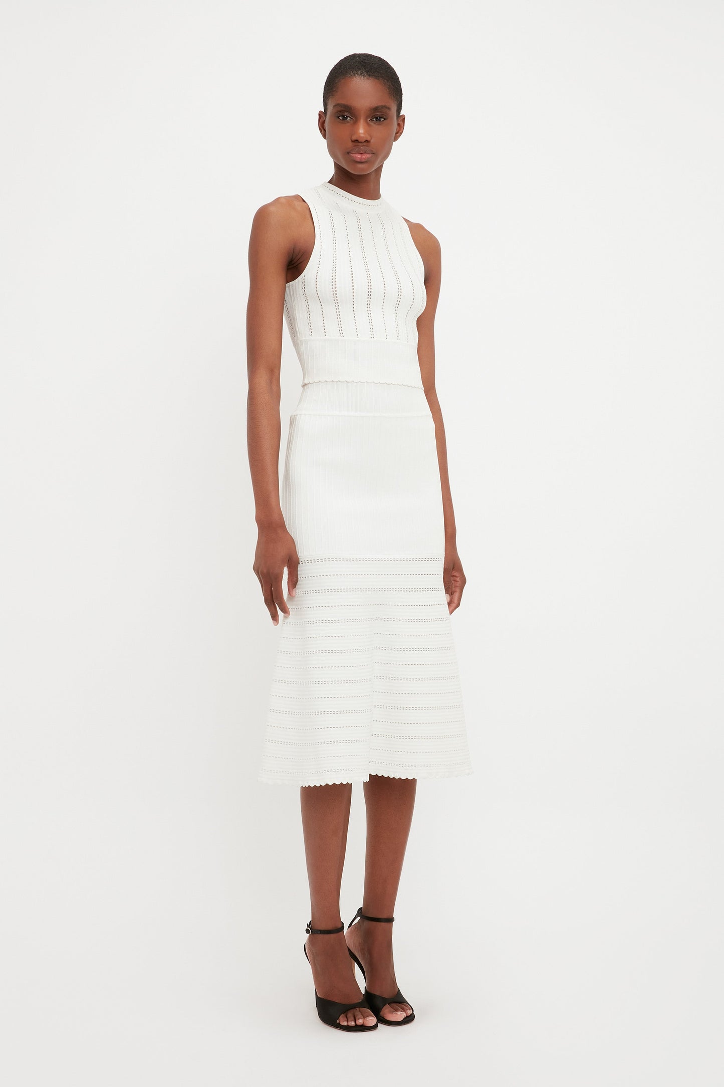 Sleeveless Top In White
