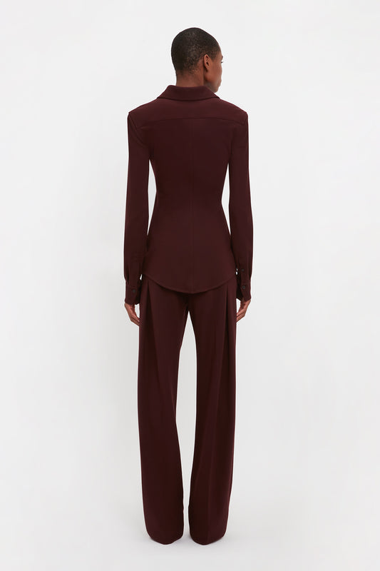 Slim Fit Shirt In Rosewood