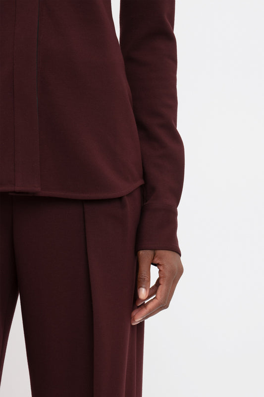 Slim Fit Shirt In Rosewood