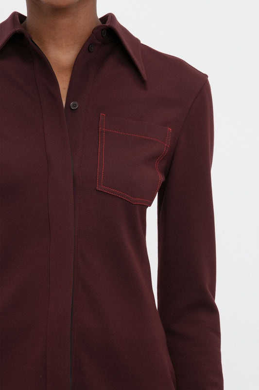 Slim Fit Shirt In Rosewood