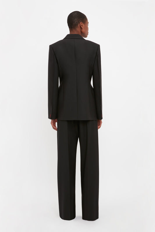 Waist Detail Jacket In Black
