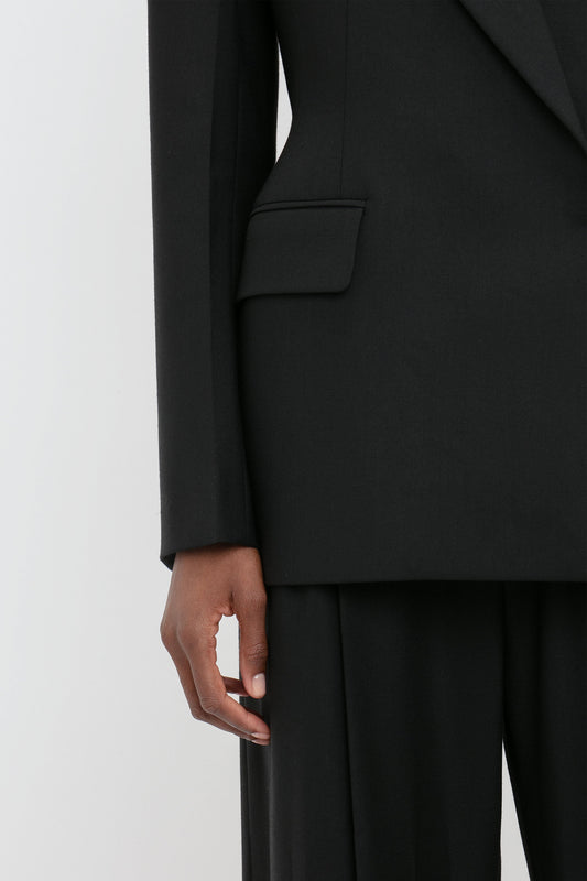 Waist Detail Jacket In Black