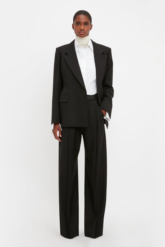 Waist Detail Jacket In Black