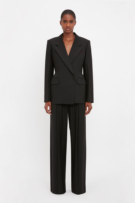 Waist Detail Jacket In Black