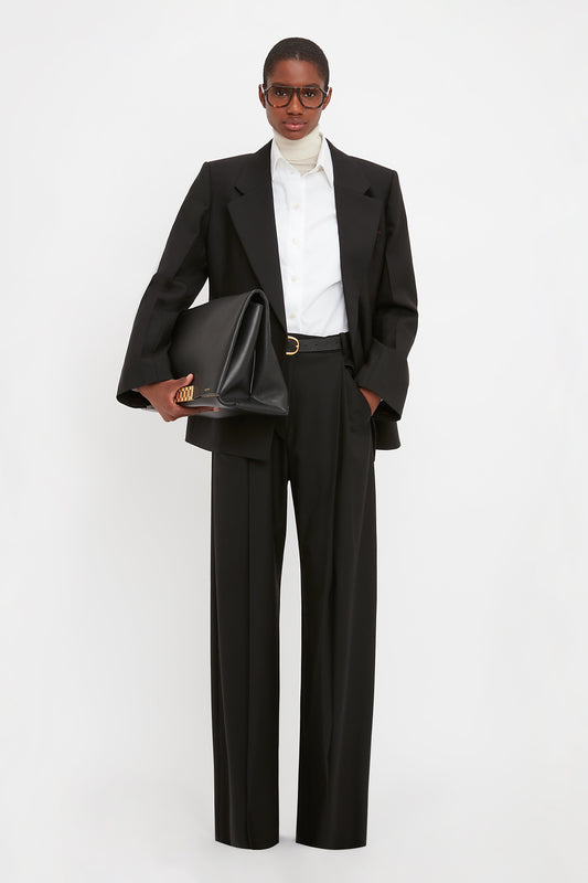 Waist Detail Jacket In Black