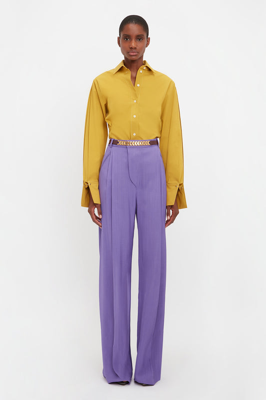 Buy WES Formals by Westside Solid Lilac Ultra Slim Fit Shirt for Online   Tata CLiQ