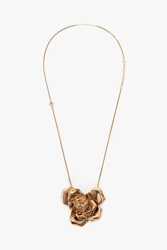 Exclusive Flower Necklace In Gold