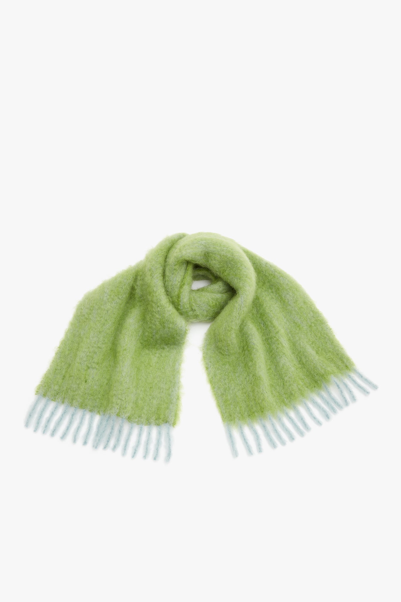 EXCLUSIVE Mohair Scarf In Apple Green