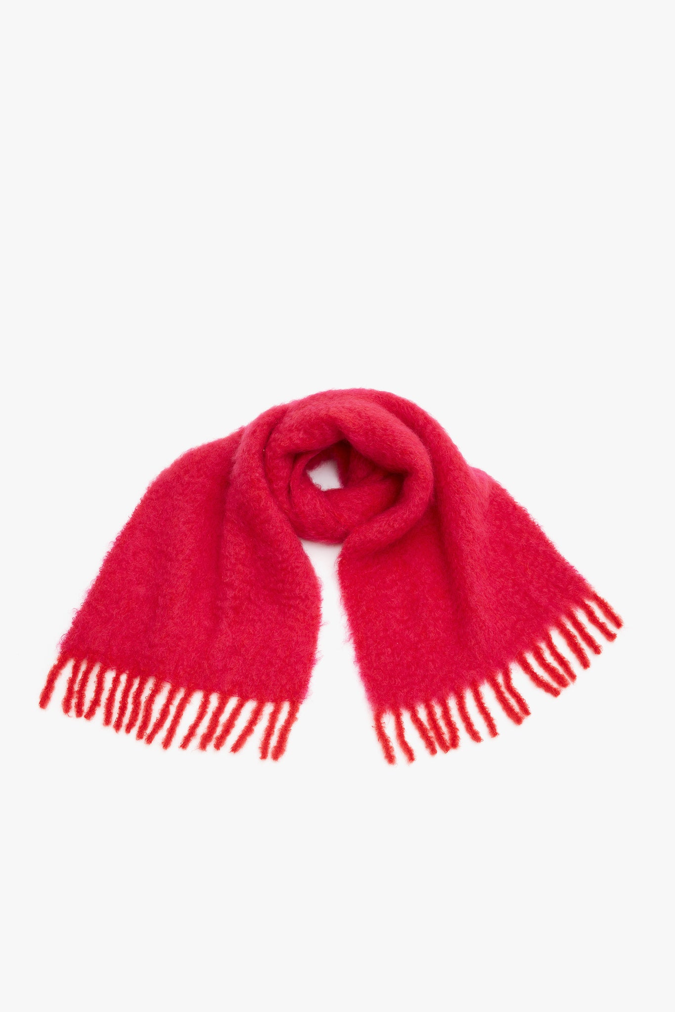 EXCLUSIVE Mohair Scarf In Fuchsia