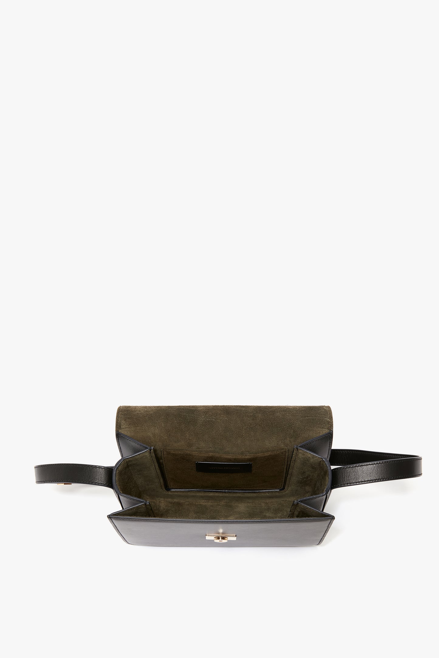 Chain Shoulder Bag In Black Leather