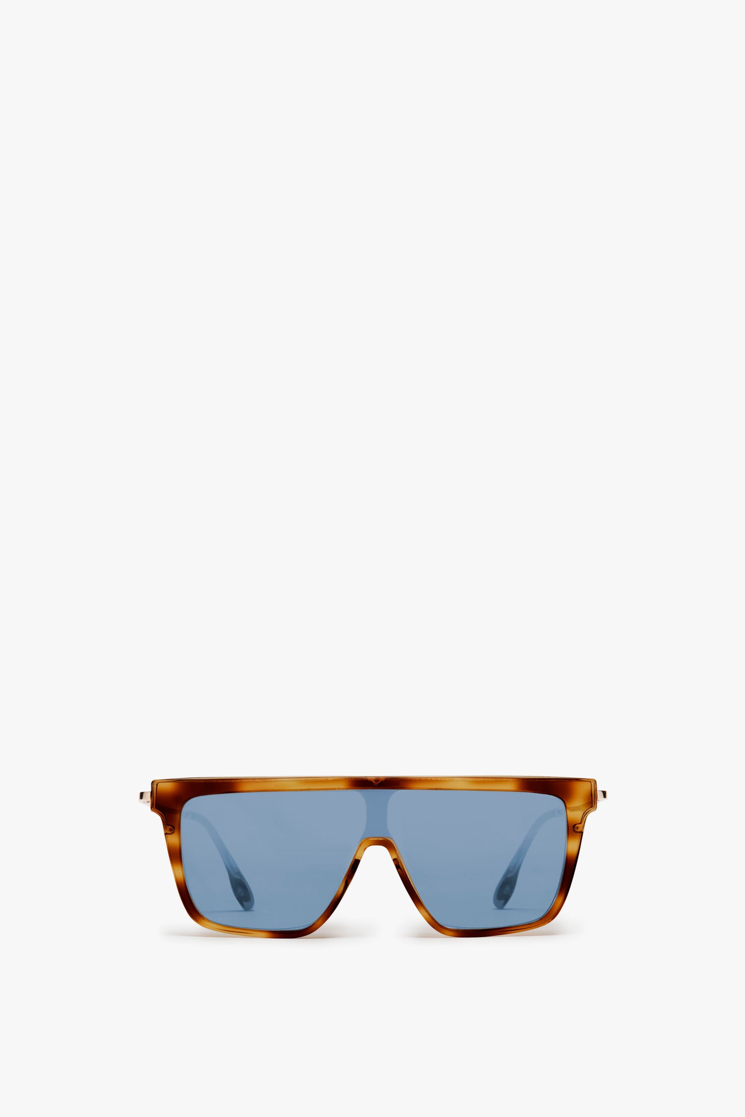 Rectangular Shield Sunglasses In Tortoise – Victoria Beckham UK