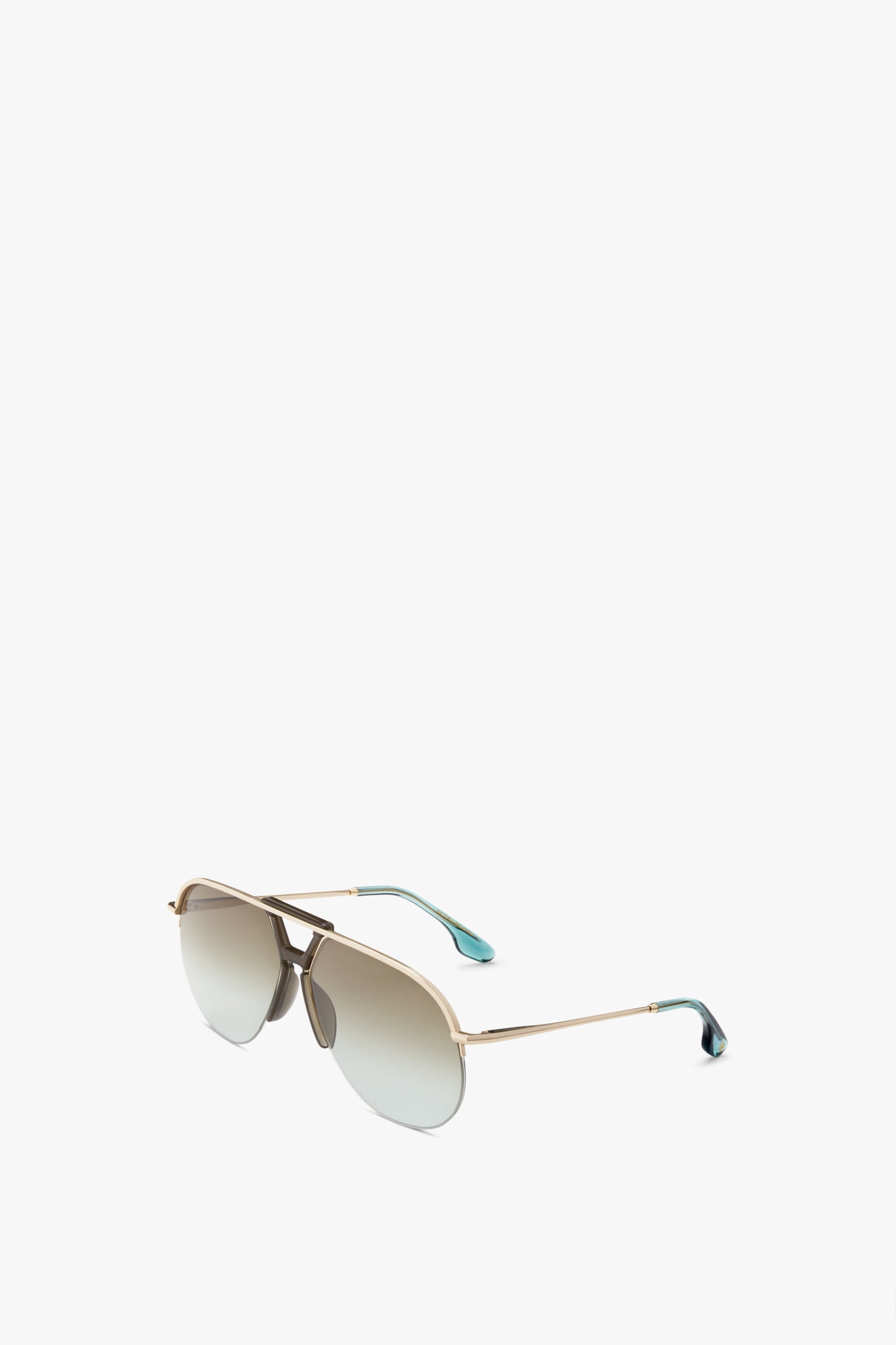 Brow Aviator Sunglasses In Azure
