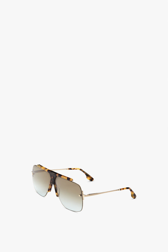 Combination Rimless Square Sunglasses In Havana – Victoria Beckham UK